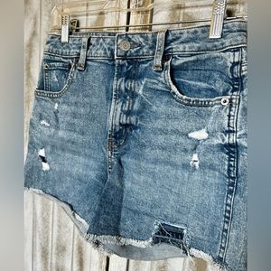 Gap Jeans Girls Youth Jean High Rise Shorts W/ Rips size 16